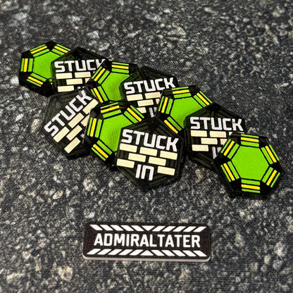 Dodge and Stuck In Tokens - set of 10 Compatible with Star Wars Legion