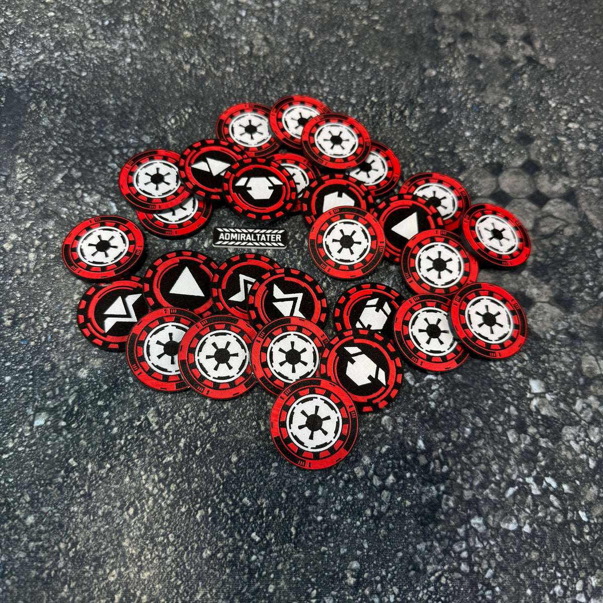 Order Tokens - set of 28 - compatible with Star Wars Legion