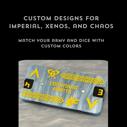 Command Point Dial with Faction Designs