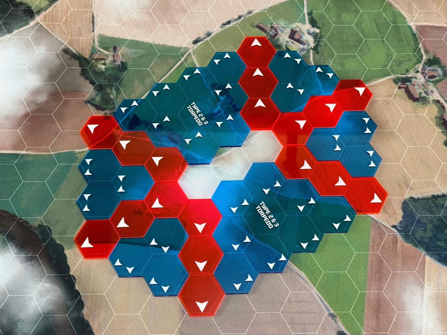 Torpedo Firing Arc Acrylic Hex Set