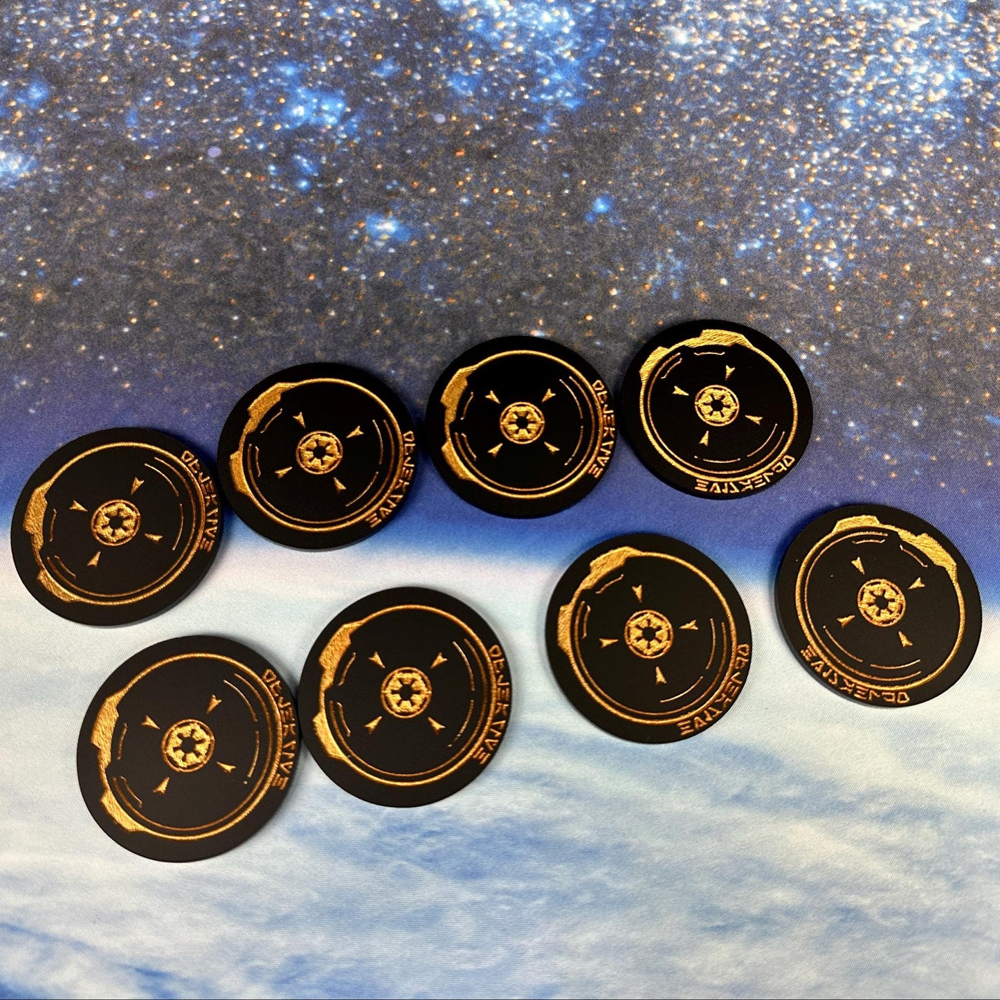 POI (Point of Interest Objective) Tokens and 0.5 Range Ruler Combo