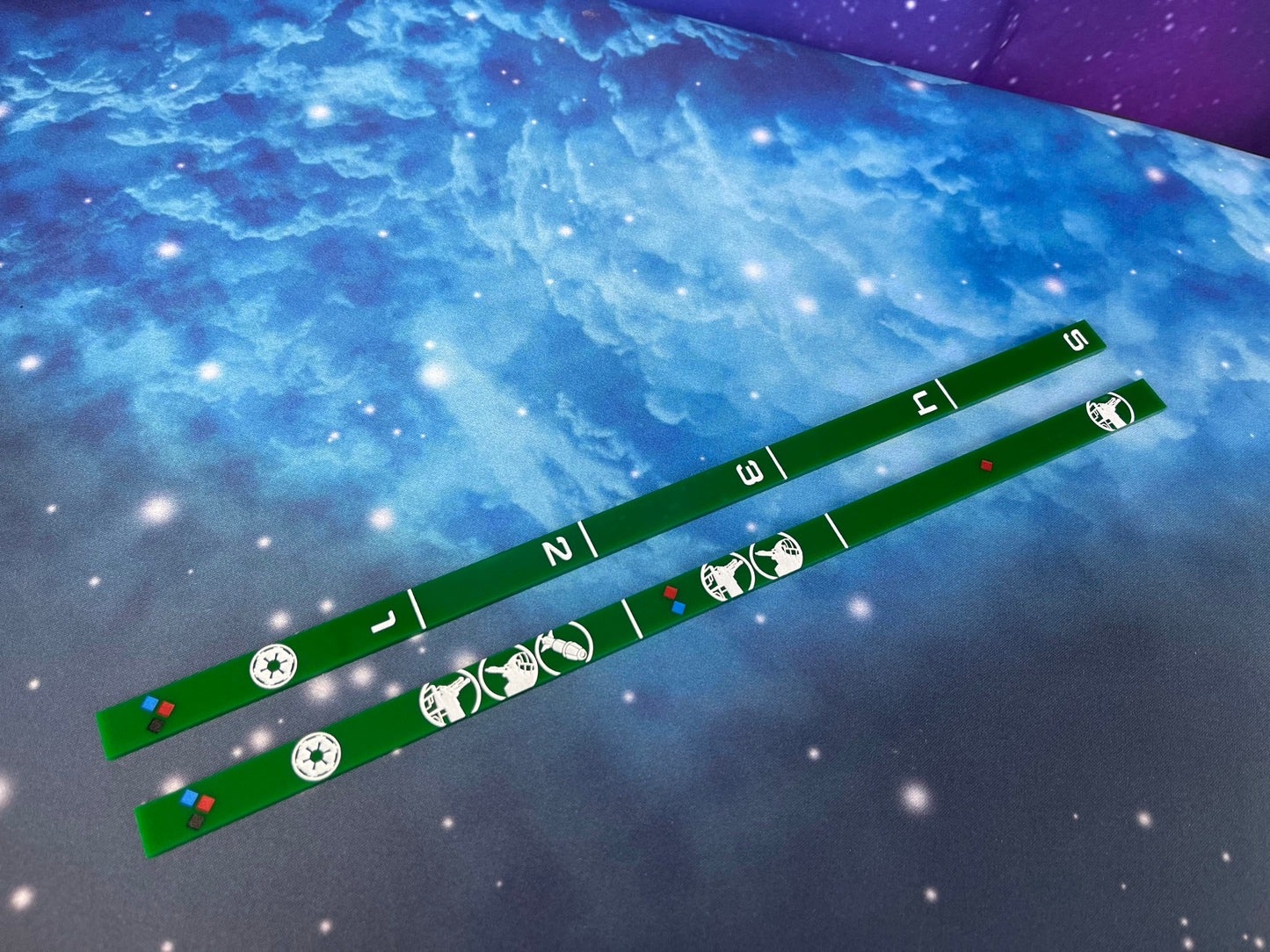 Double-sided Range Ruler or Set of (2)