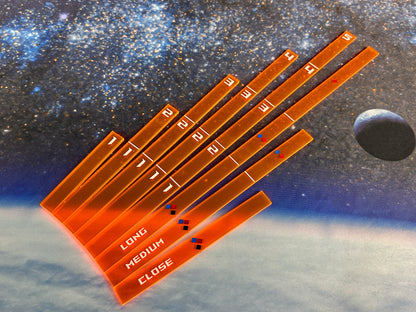 Full Set of simple Rulers: Range and Speed Set
