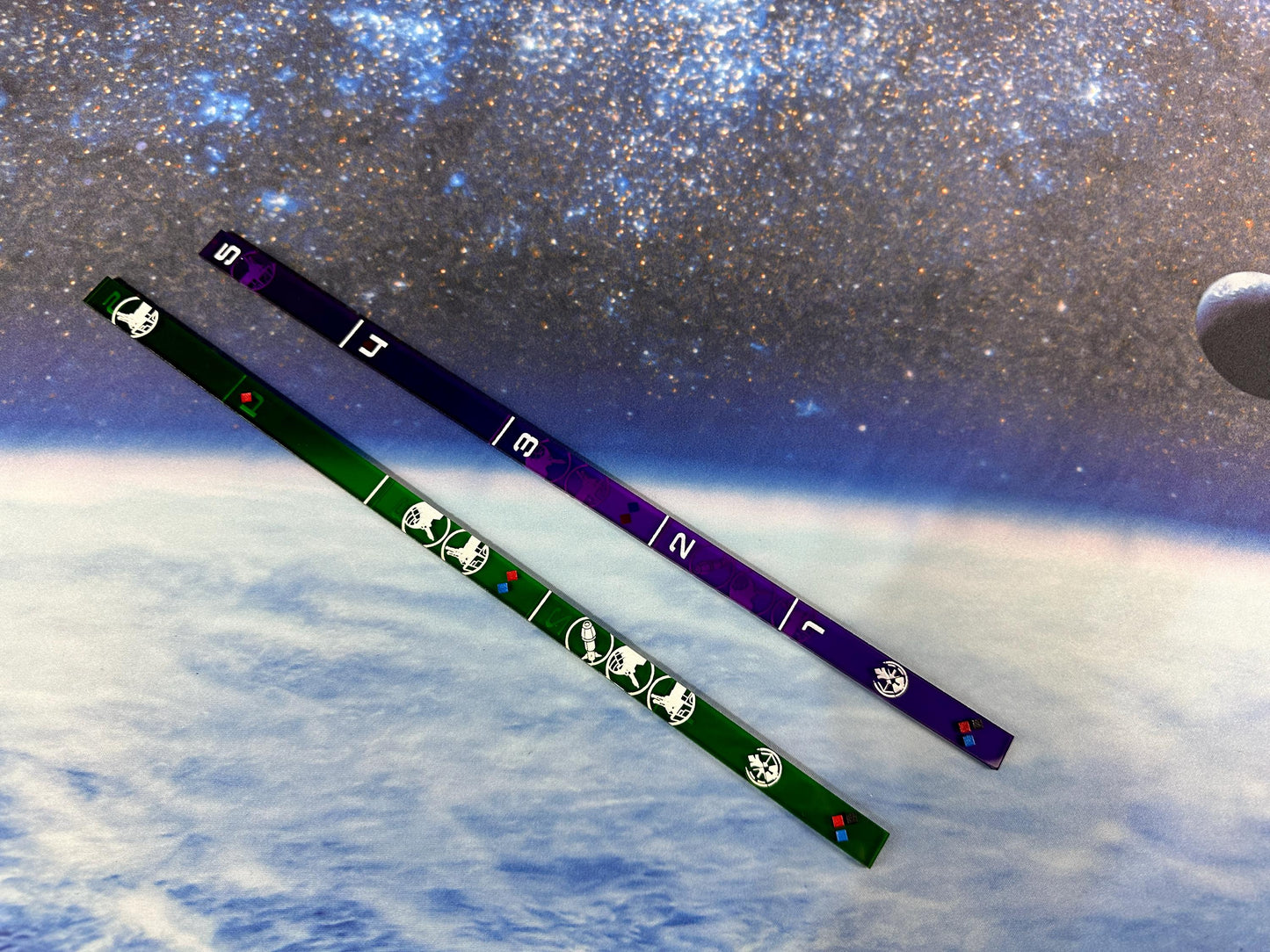Double-sided Range Ruler or Set of (2)