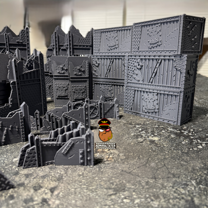 11th Edition Official layout compatible Folding Terrain Set - Multiple Themes available