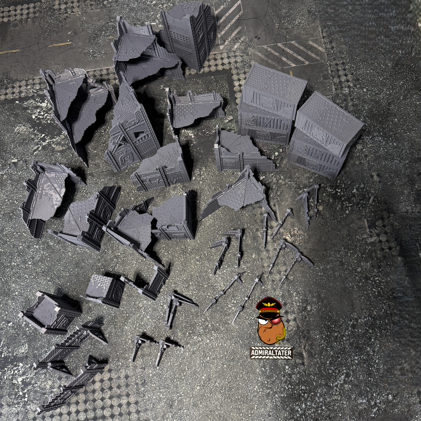 11th Edition Official layout compatible Folding Terrain Set - Multiple Themes available