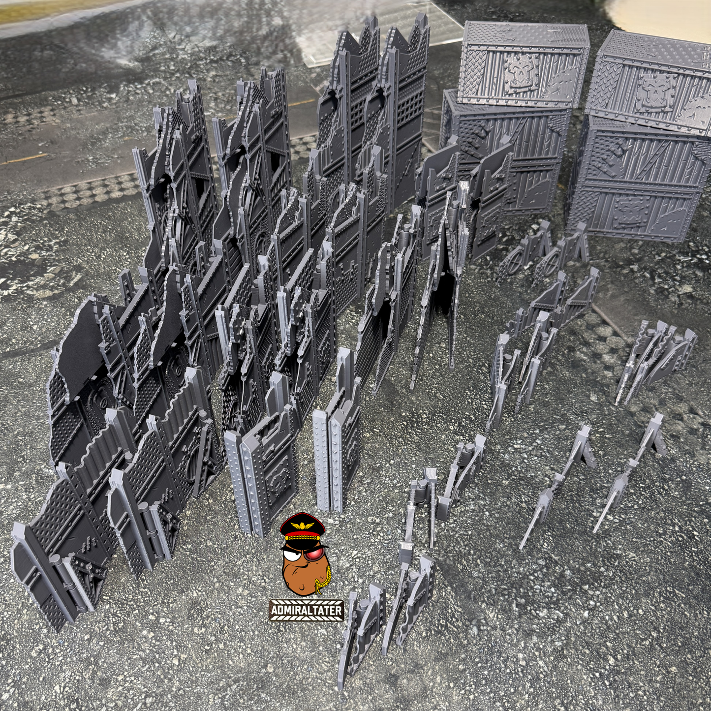 11th Edition Official layout compatible Folding Terrain Set - Multiple Themes available