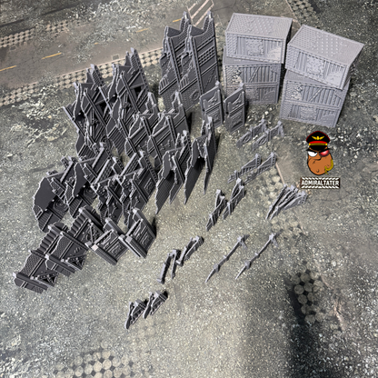 11th Edition Official layout compatible Folding Terrain Set - Multiple Themes available