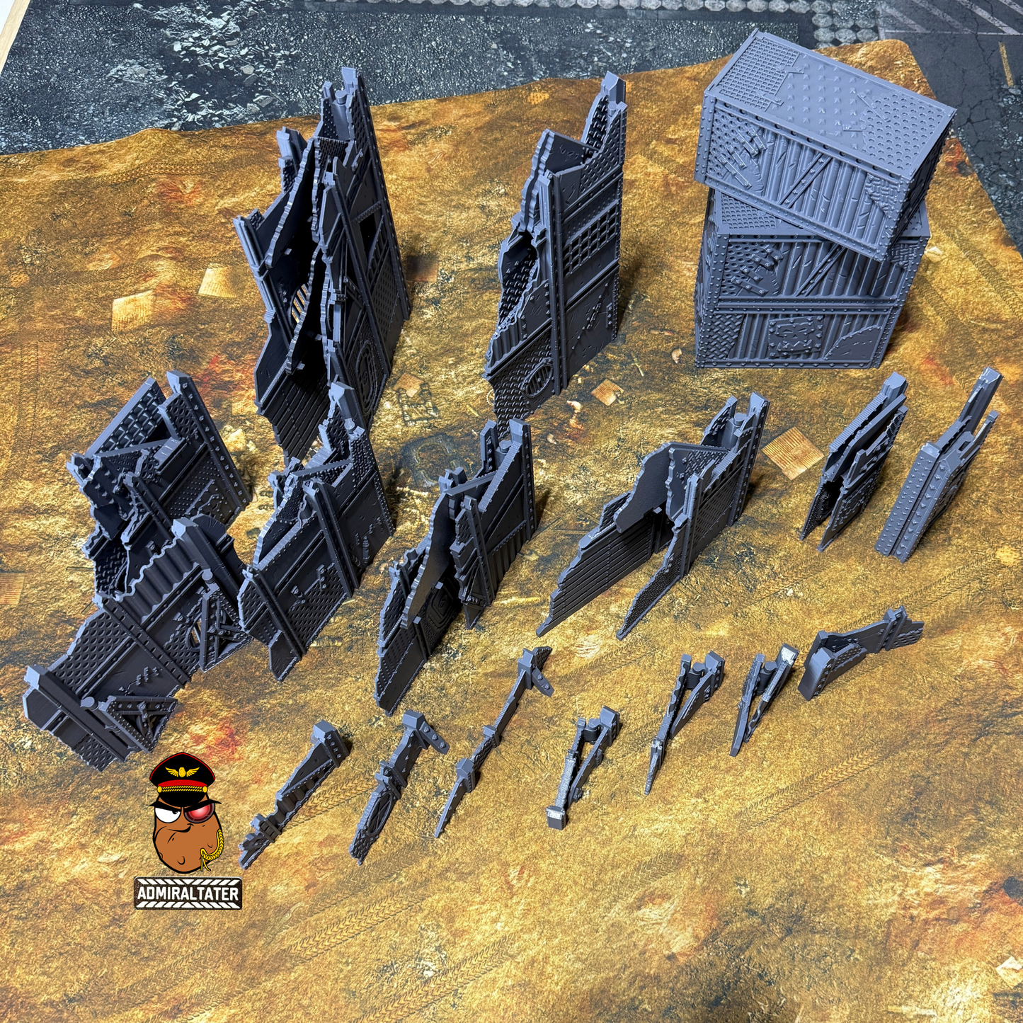 11th Edition Official layout compatible Folding Terrain Set - Multiple Themes available
