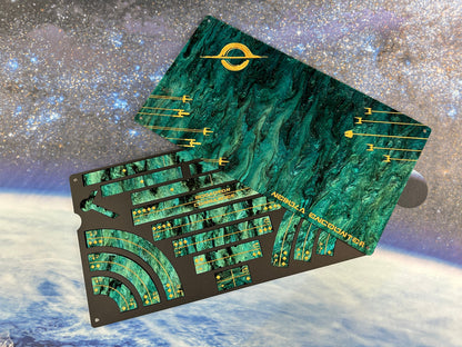 Fighters Clash Pearl Template Tray with ALL-Acrylic Templates for Second Edition