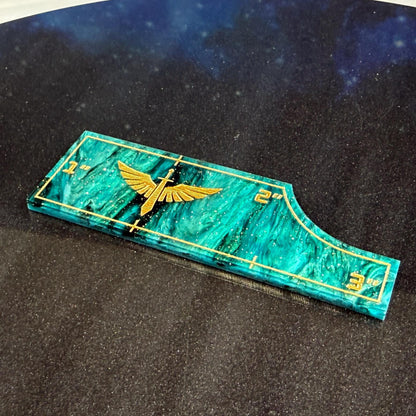 11th Edition Pearl Acrylic Combat Gauge Set with Faction Designs for 40k Wargaming