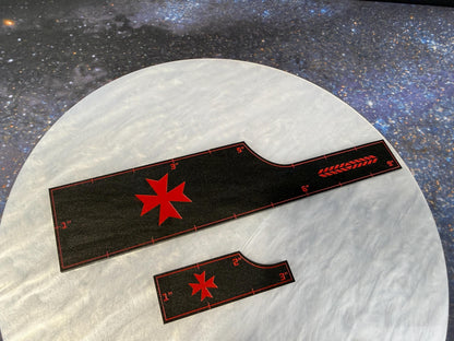 11th Edition Pearl Acrylic Combat Gauge Set with Faction Designs for 40k Wargaming