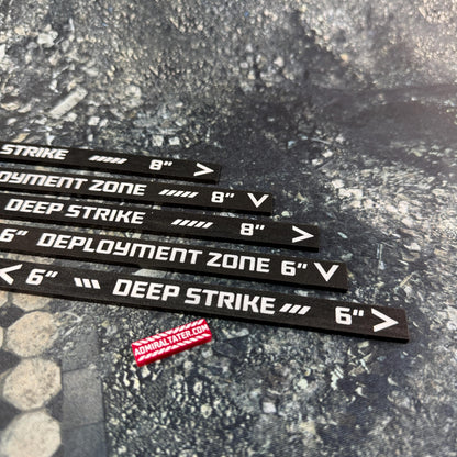 11th Edition Deployment and Deep Strike Ruler for 40k double-sided