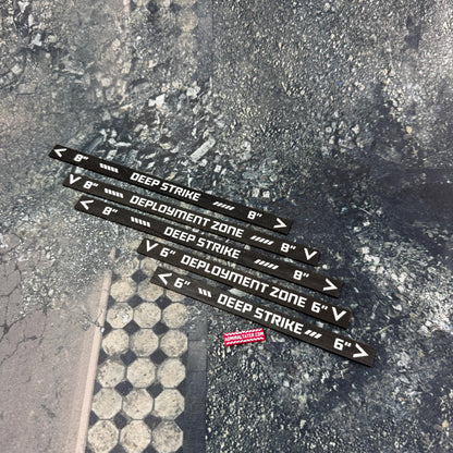 11th Edition Deployment and Deep Strike Ruler for 40k double-sided