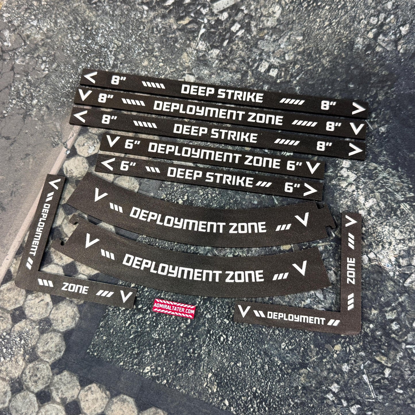 11th Edition: Deployment Zone Markers & Deep Strike Set for 40k double-sided