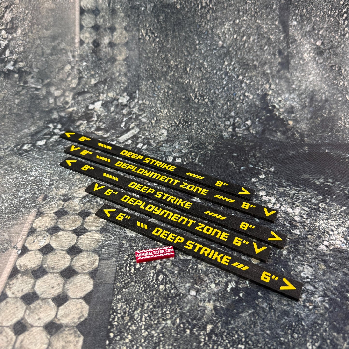 11th Edition Deployment and Deep Strike Ruler for 40k double-sided