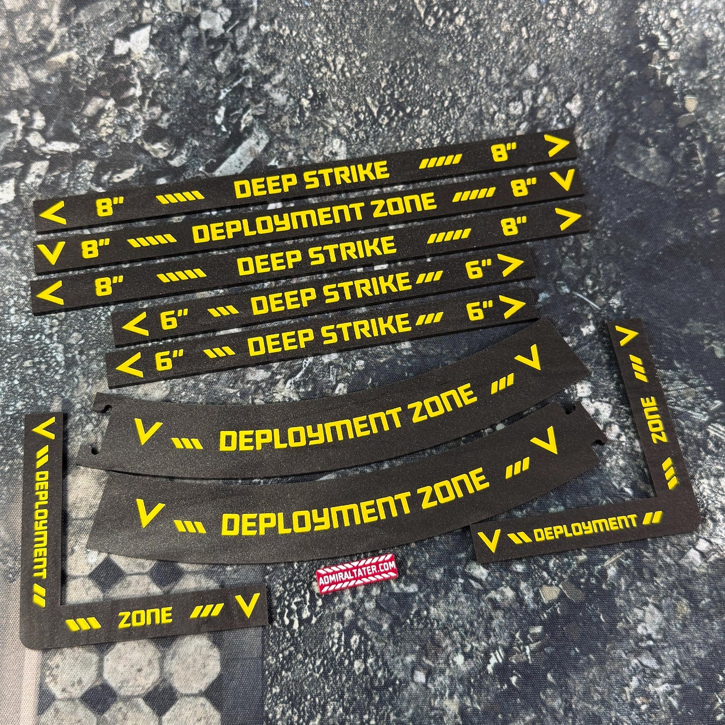 11th Edition: Deployment Zone Markers & Deep Strike Set for 40k double-sided