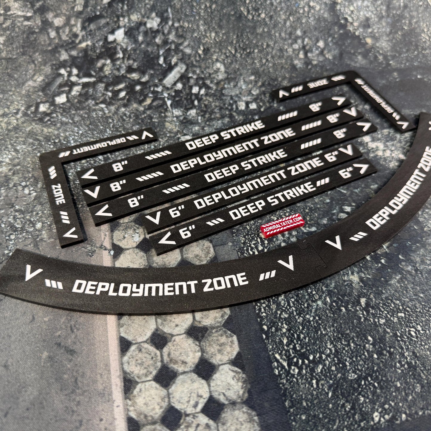 11th Edition: Deployment Zone Markers & Deep Strike Set for 40k double-sided