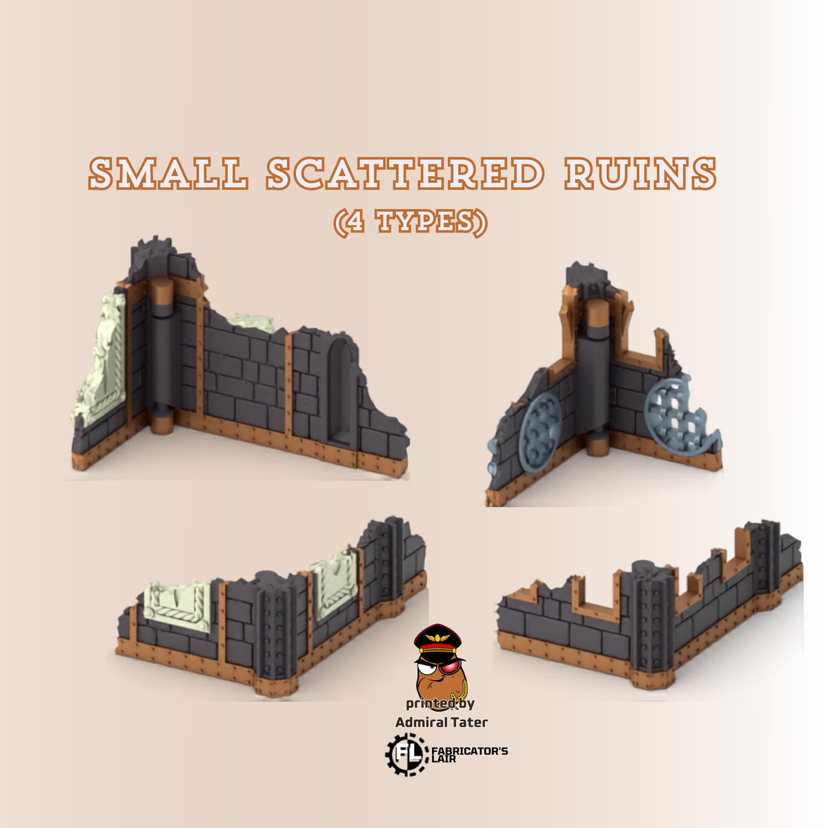 11th Edition Holy Battle Nun Terrain Set - Folding Sci-Fi Wargame Scenery - High Durability PLA+ 2.0 Tabletop Ruins