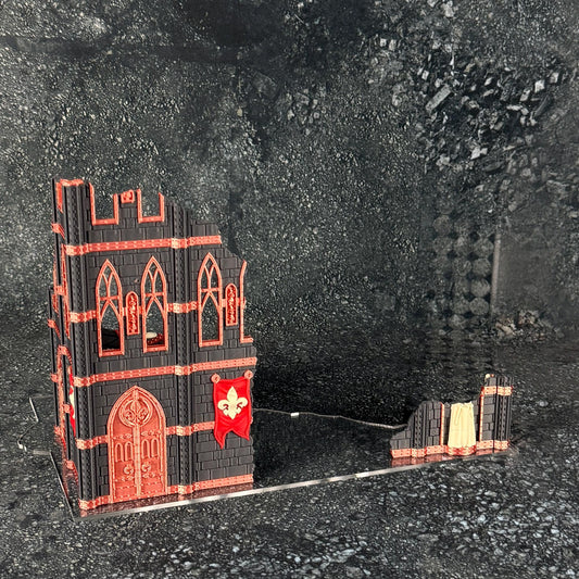 11th Edition Holy Battle Nun Terrain Set - Folding Sci-Fi Wargame Scenery - High Durability PLA+ 2.0 Tabletop Ruins