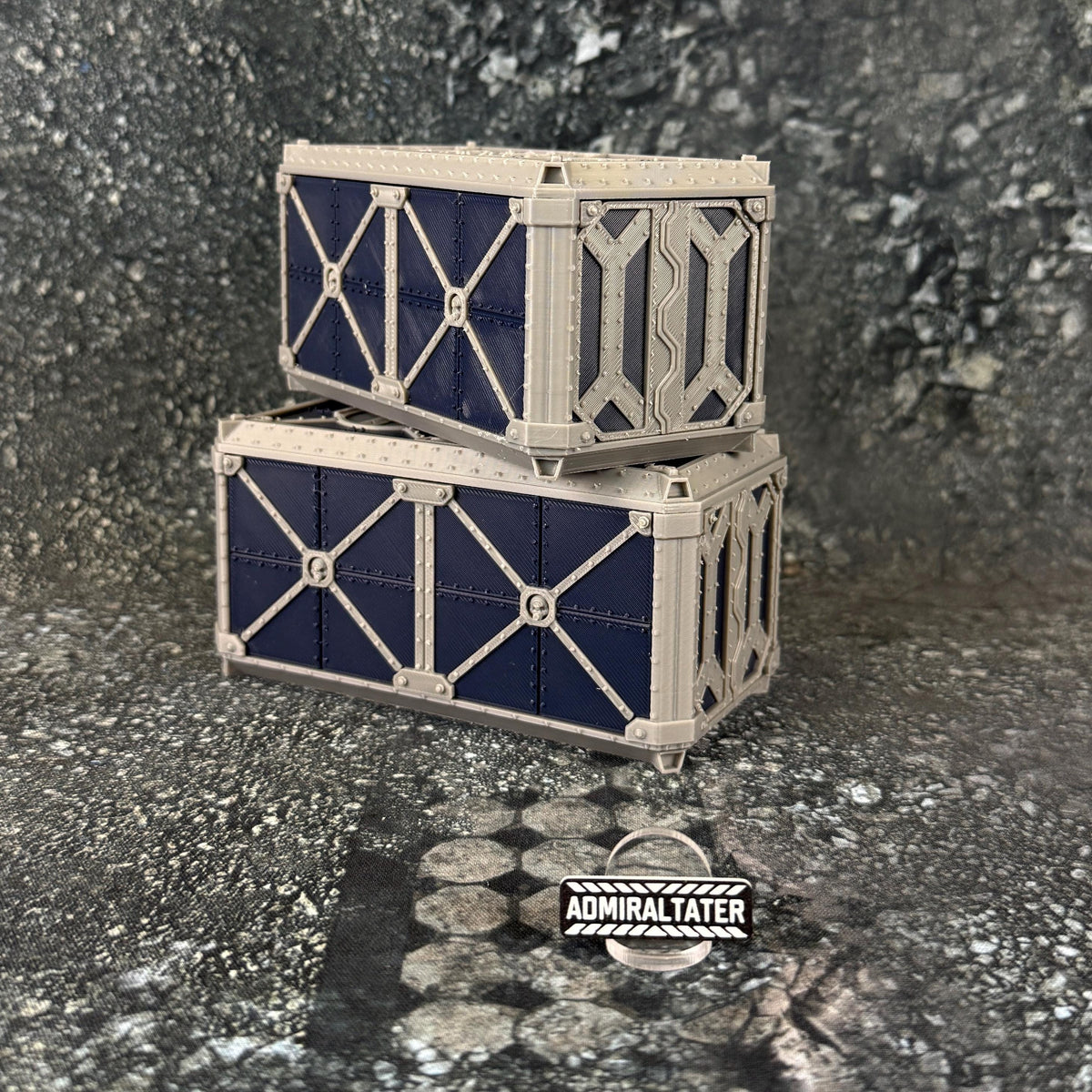 11th Edition Armored Fortress Ruins Terrain Set - Folding Sci-Fi Wargame Scenery - High Durability PLA+ 2.0 Tabletop Ruins