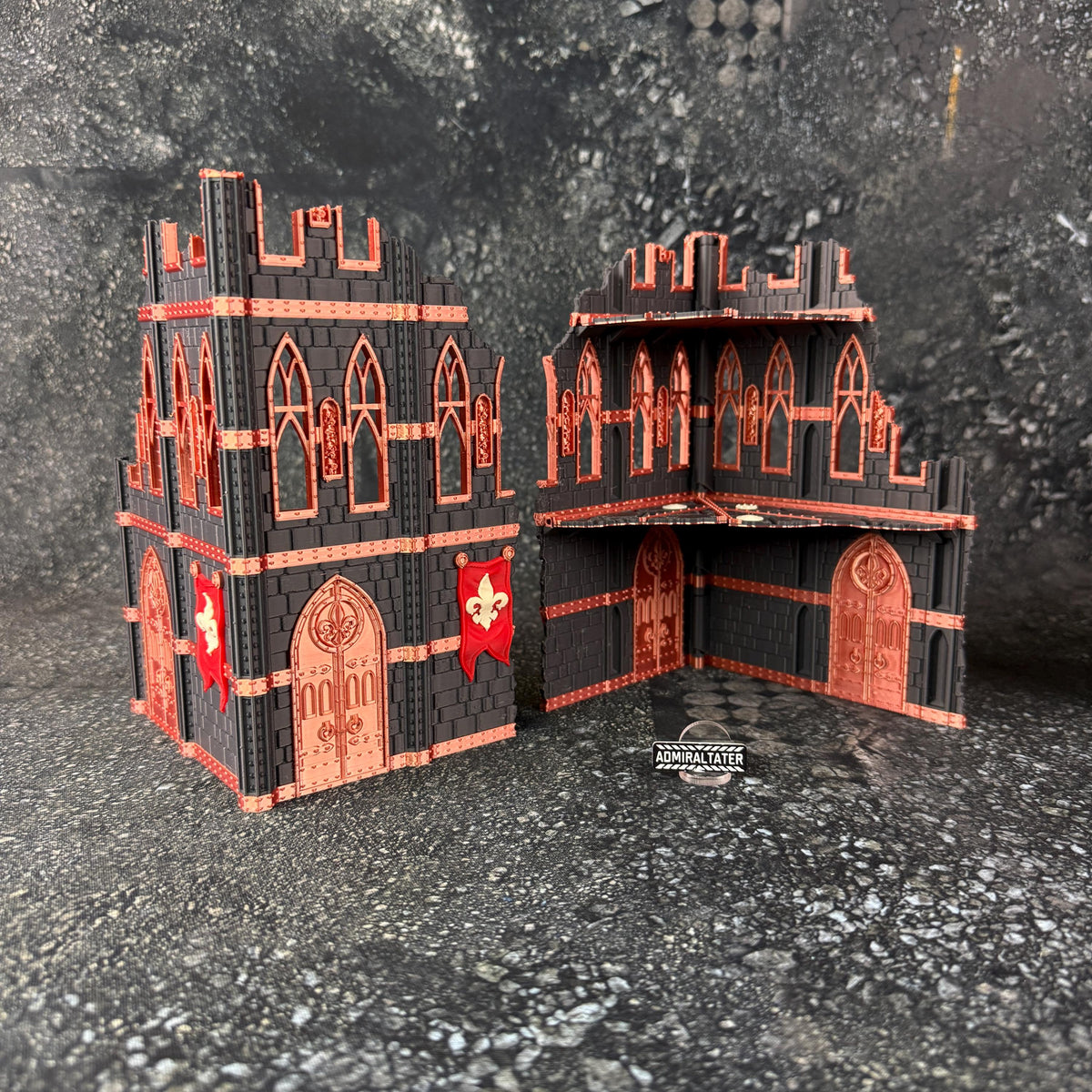 11th Edition Holy Battle Nun Terrain Set - Folding Sci-Fi Wargame Scenery - High Durability PLA+ 2.0 Tabletop Ruins