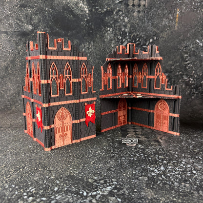 11th Edition Holy Battle Nun Terrain Set - Folding Sci-Fi Wargame Scenery - High Durability PLA+ 2.0 Tabletop Ruins