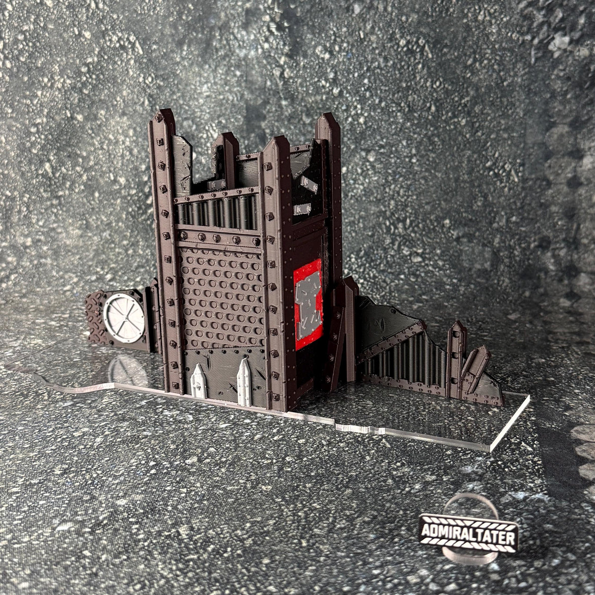 11th Edition Greenskin Scrap Ruins Terrain Set - Folding Sci-Fi Wargame Scenery - High Durability PLA+ 2.0 Tabletop Ruins