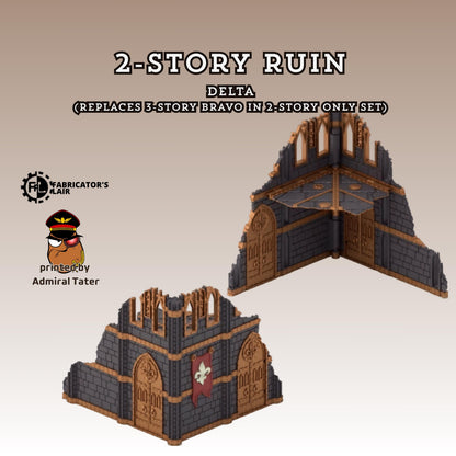 11th Edition Holy Battle Nun Terrain Set - Folding Sci-Fi Wargame Scenery - High Durability PLA+ 2.0 Tabletop Ruins