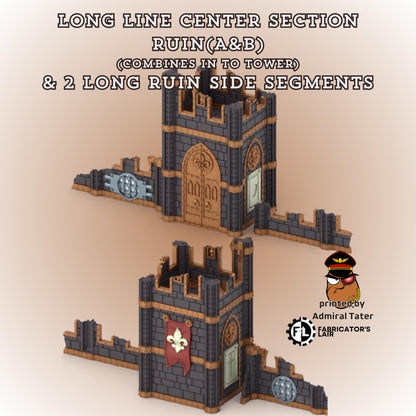 11th Edition Holy Battle Nun Terrain Set - Folding Sci-Fi Wargame Scenery - High Durability PLA+ 2.0 Tabletop Ruins