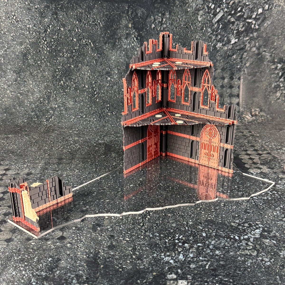 11th Edition Holy Battle Nun Terrain Set - Folding Sci-Fi Wargame Scenery - High Durability PLA+ 2.0 Tabletop Ruins