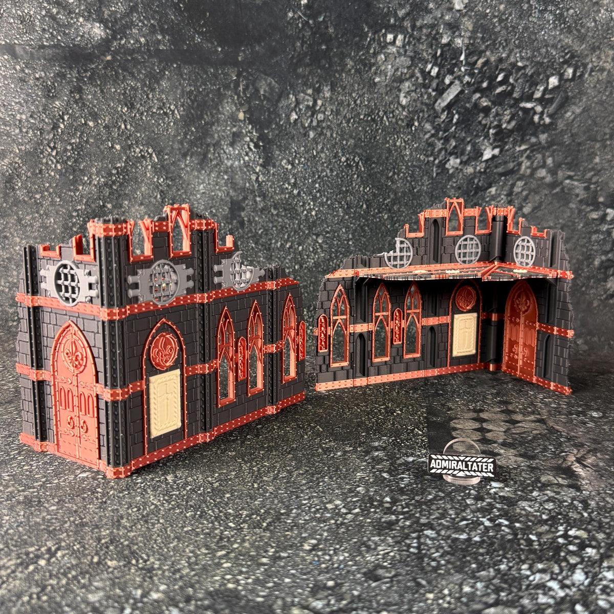11th Edition Holy Battle Nun Terrain Set - Folding Sci-Fi Wargame Scenery - High Durability PLA+ 2.0 Tabletop Ruins