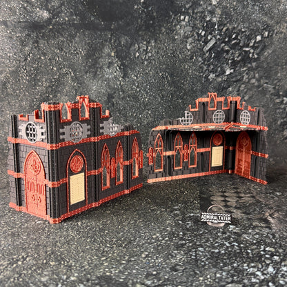 11th Edition Holy Battle Nun Terrain Set - Folding Sci-Fi Wargame Scenery - High Durability PLA+ 2.0 Tabletop Ruins