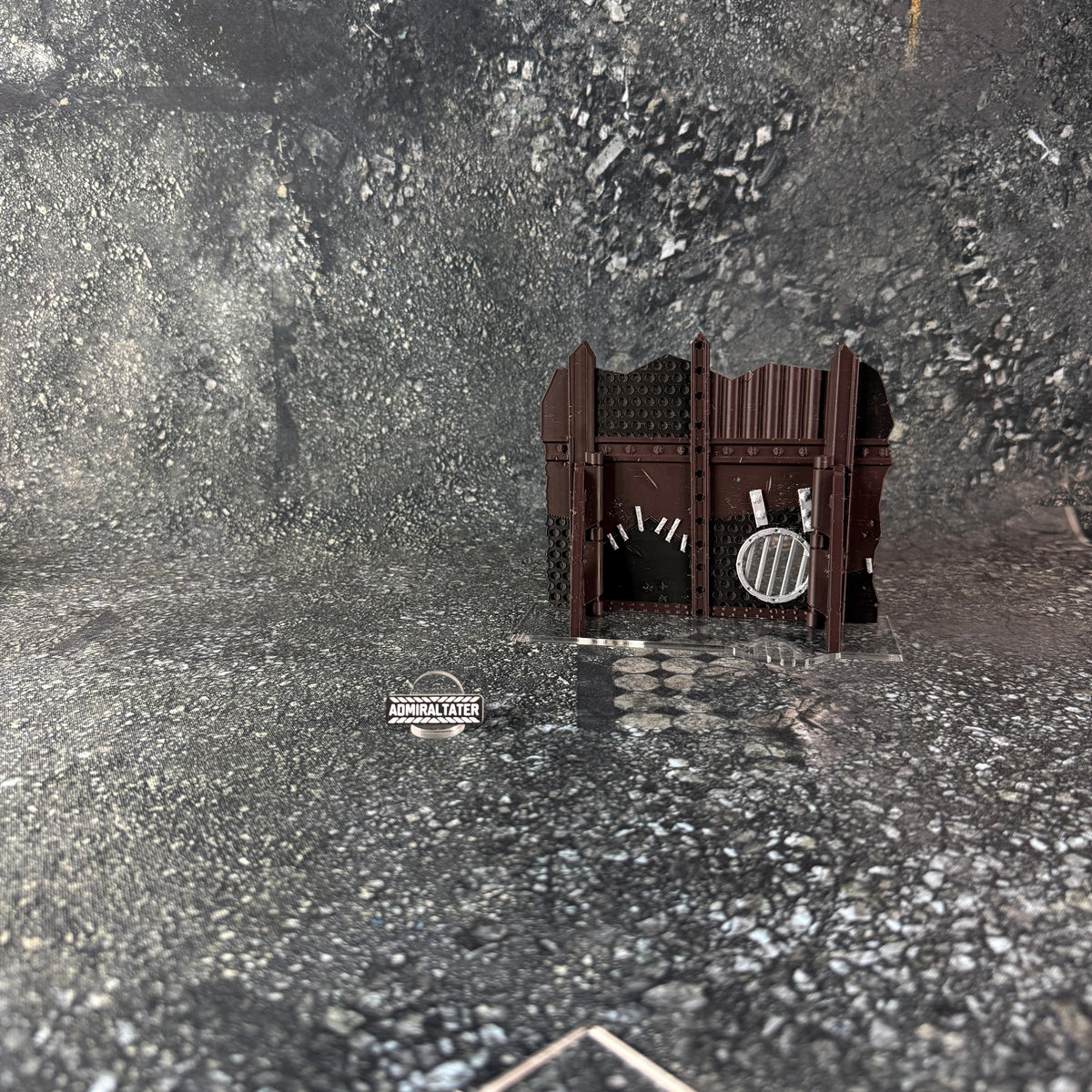 11th Edition Greenskin Scrap Ruins Terrain Set - Folding Sci-Fi Wargame Scenery - High Durability PLA+ 2.0 Tabletop Ruins