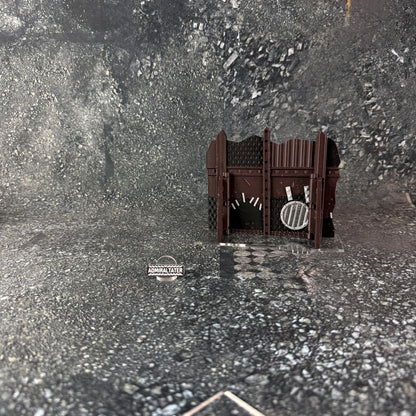 11th Edition Greenskin Scrap Ruins Terrain Set - Folding Sci-Fi Wargame Scenery - High Durability PLA+ 2.0 Tabletop Ruins