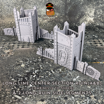 11th Edition Folding Terrain Set - Official Layout compatible- Multiple Themes available