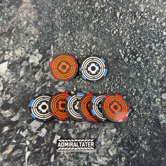 Asset / Advantage Tokens - set of 8