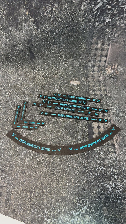 11th Edition: Deployment Zone Markers & Deep Strike Set for 40k double-sided
