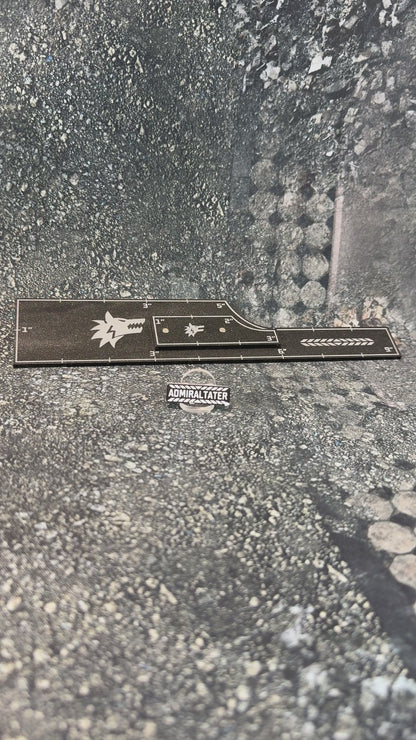 Magnetic Combat Gauge Set, Movement Gauge Set, Measurement Tool with Faction Designs