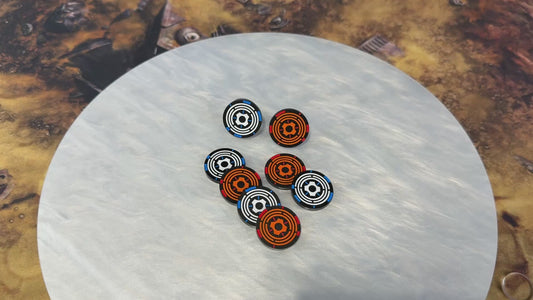 Asset/Advantage Tokens - set of 8