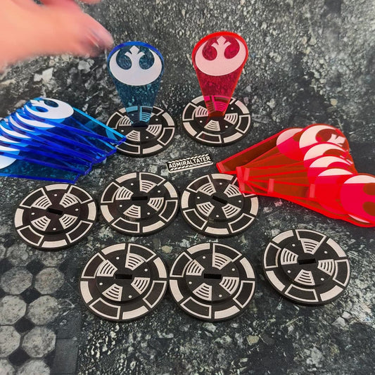 POI Objective Command Post Holograms - compatible with Star Wars Legion