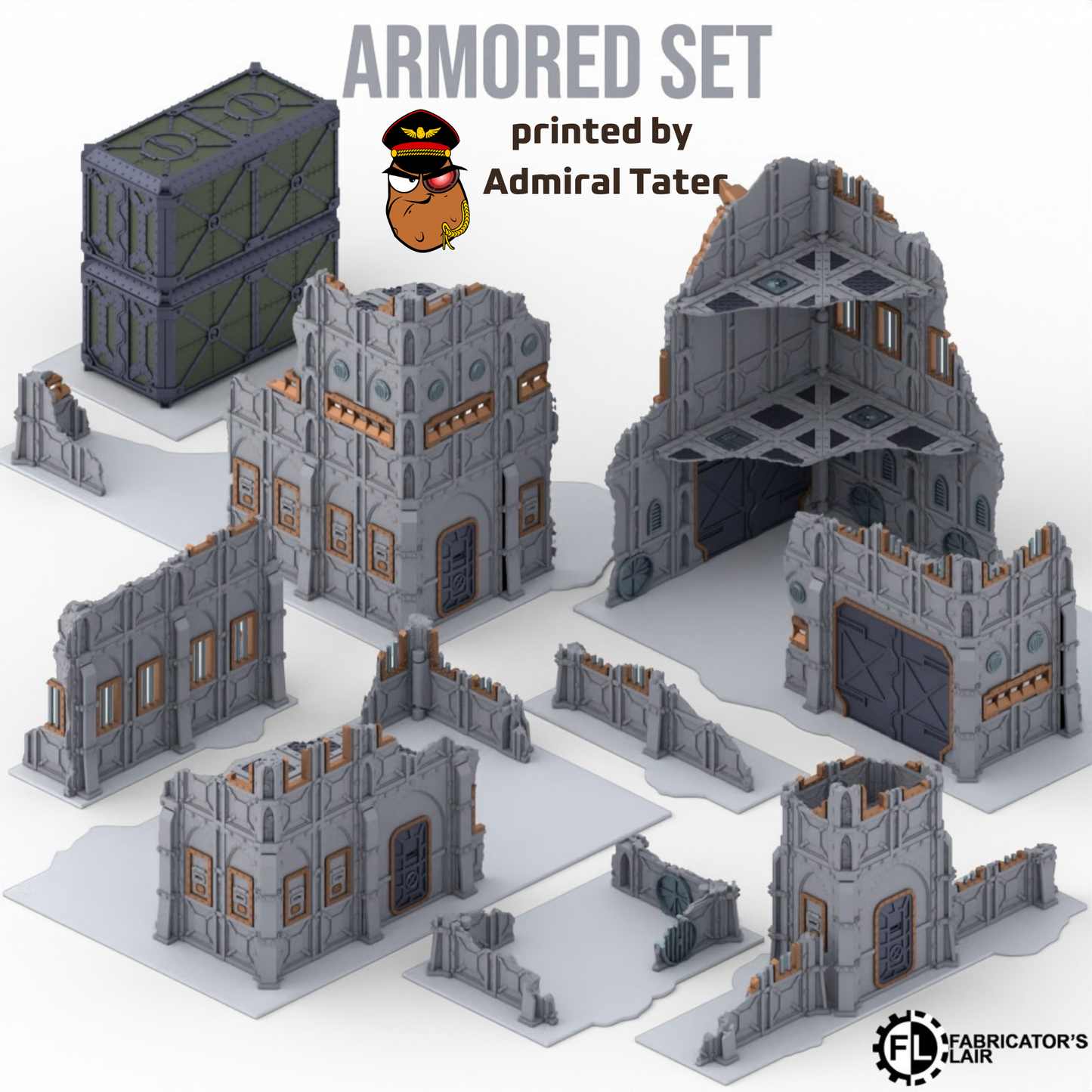 11th Edition Official layout compatible Folding Terrain Set - Multiple Themes available