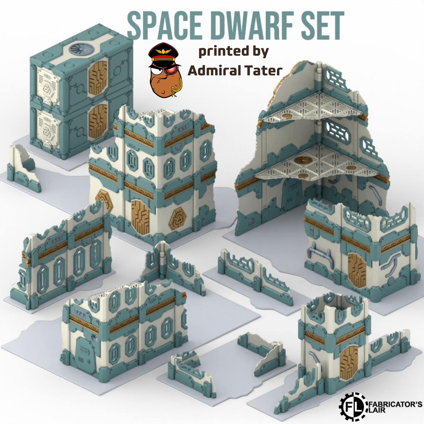 11th Edition Official layout compatible Folding Terrain Set - Multiple Themes available
