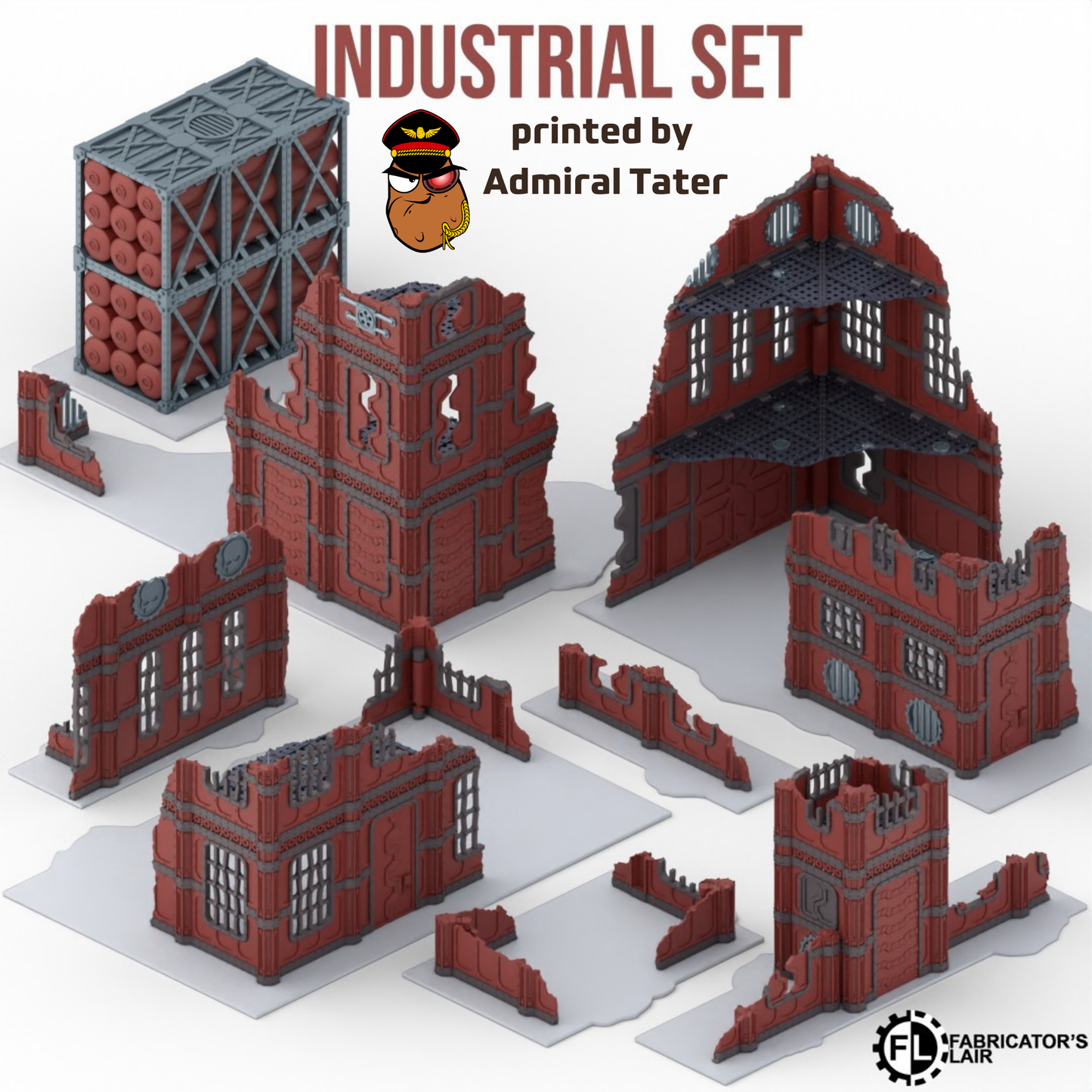 11th Edition Official layout compatible Folding Terrain Set - Multiple Themes available