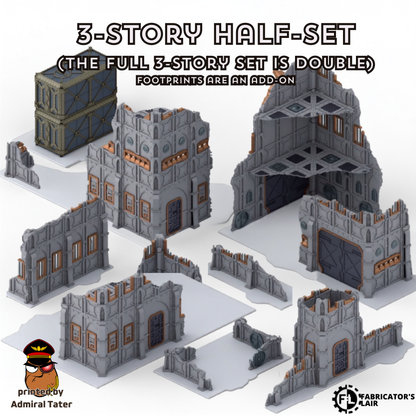 11th Edition Folding Terrain Set - Official Layout compatible- Multiple Themes available
