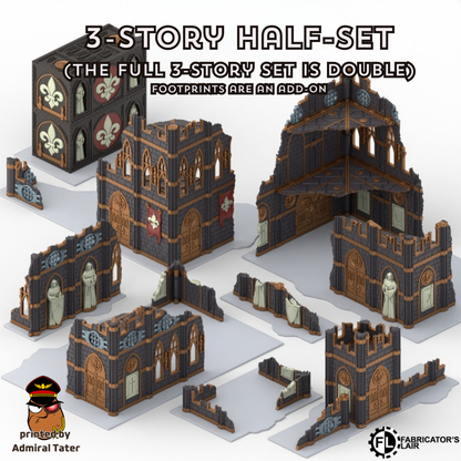 11th Edition Folding Terrain Set - Official Layout compatible- Multiple Themes available